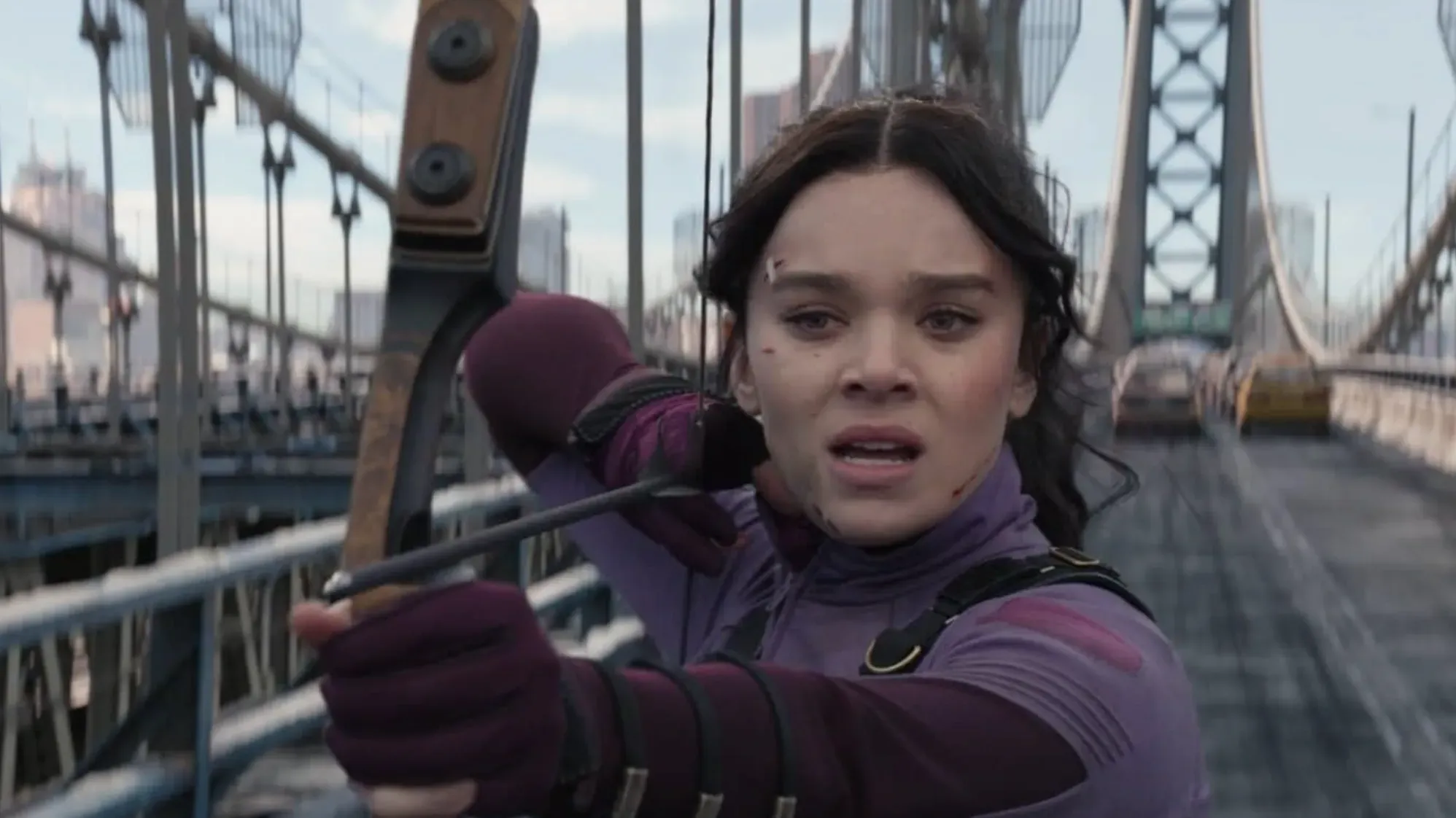 Hailee Steinfeld stars as Kate Bishop in the Marvel Studios Disney+ miniseries Hawkeye (2021)